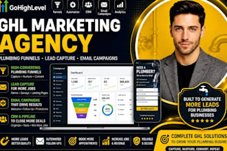 design ghl marketing agency ghl plumbing funnel ghl lead capture email campaign
