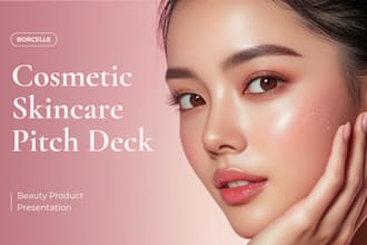 design skincare startup pitch deck cosmetic brand deck beauty clinic pitch deck