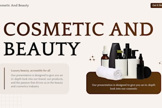 create skincare startup pitch deck cosmetic brand deck beauty clinic pitch deck