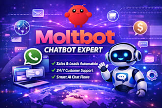 build moltbot chatbot with flows, integrations, and automation