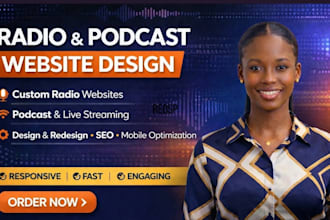 design radio website podcast website music website radio station artist website