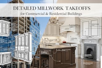 detailed millwork takeoffs for commercial and residential buildings