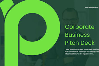 design business pitch deck company profile deck corporate presentation deck