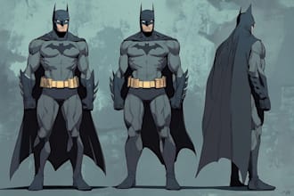 superhero character for comics