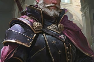 create fantasy dnd character or dnd character design