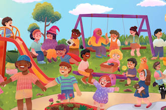 create illustration for children book