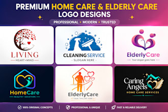 home care healthcare flyer design brochure home care medical logo business card