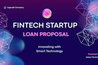 design fintech startup loan proposal lending platform loan funding proposal
