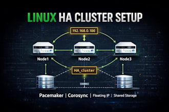 install and configure linux ha cluster with pacemaker
