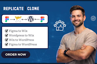 replicate convert move website to wix figma to wix wix studio wordpress to wix