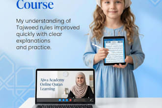 teach online quran classes with tajweed, nazra, and islamic studies
