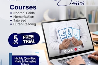 teach online quran classes with tajweed, nazra, and islamic studies