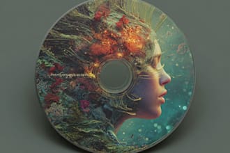 design album cover, cd label or cd cover