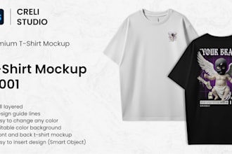 sell premium creli tshirt mockup