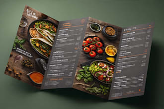 make restaurant menu design, digital menu, menu board