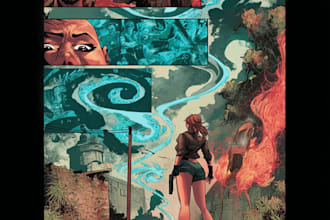 do comic book illustration graphic novel superhero comic