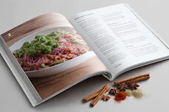 design high quality cookbook recipe with KDP cookbook formatting recipe ebook