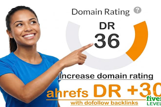 increase website DR 30 ahref