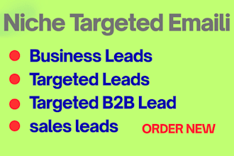 make niche targeted email list on targeted topics country