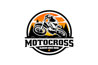 create exclusive and marvelous dirt bike logo design