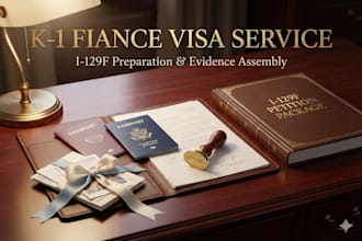 prepare your complete US k1 fiance visa petition and I 129f