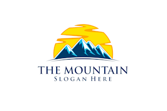 create attractive and imagination mountain logo design