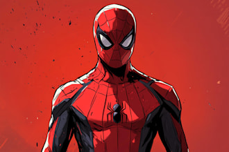 superhero character for comics