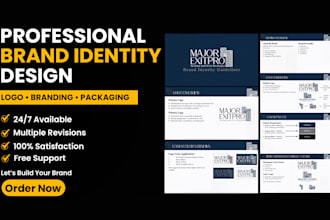 design a professional logo, brand identity, and packaging