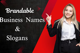 create unique business names, brand names and slogans