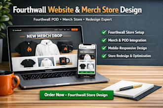 design fourthwall website store fourthwall merch pod fourth wall redesign