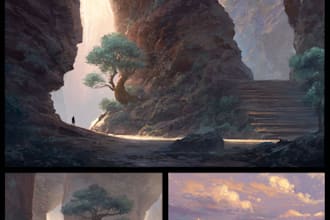 make environment concept art for you game
