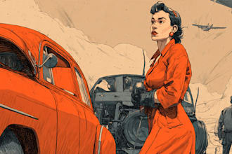 create cool retro comic art design illustration