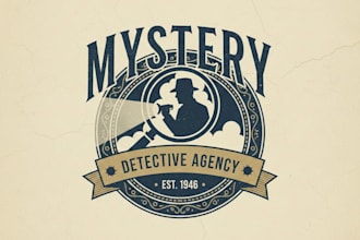 design a mysterious vintage logo for your brand