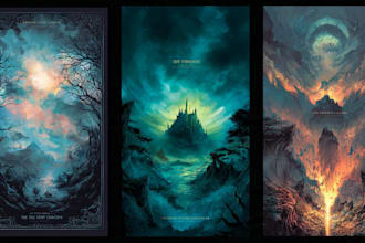 create a professional book cover for any genre for KDP