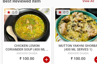 develop food delivery app in flutter