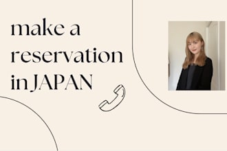 make reservations for restaurants and hotels in japan