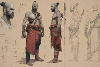 draw a fantasy characters or fantasy character