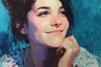 make artistic oil painting