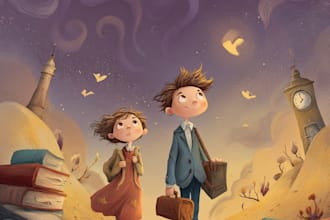 illustrate whimsical and professional children books