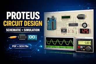 design electronic schematics and simulate circuits in proteus
