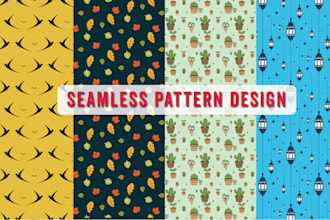 design seamless repeat vector pattern design