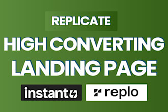 clone shopify landing page with replo, gempages, instant