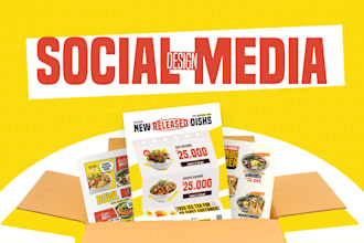 design modern social media posts and feeds