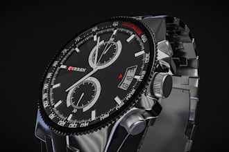 do 3d watch design, 3d watch modeling and animation for your brand or product