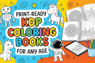 design unique KDP children book illustration