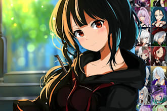 make japanese anime and manga illustration