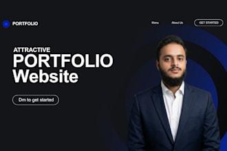design a professional creative portfolio website for you