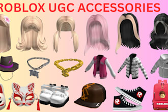 make high quality roblox ugc accessories ugc items  roblox hair layered clothing