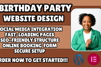 birthday party website event planner website party planning website kids party
