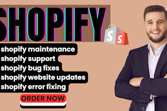 provide professional shopify maintenance support updates and fixes